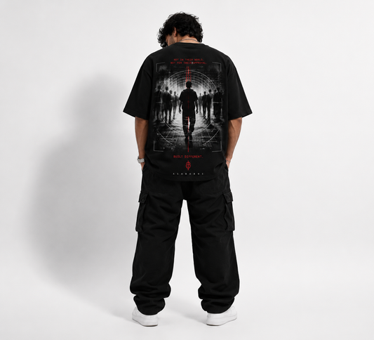 ASHBORNE Sigma Collection – Built Different Oversized T-Shirt | 240 GSM